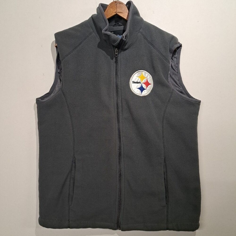Pittsburgh Steelers NFL Gear Fleece Vest Mens Small
